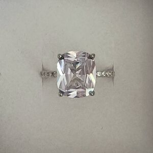 Silver And Sapphire Ring